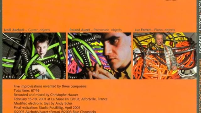 Noël Akchoté / Roland Auzet / Luc Ferrari - Impro-Micro-Acoustique: 05 Sur Le Rythme (2003). смотреть онлайн