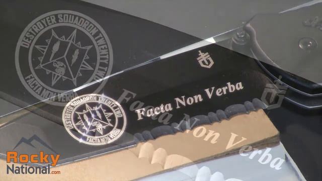 Gerber Answer Knife - Laser engraving for the US Navy Destroyer Squadron 22 смотреть онлайн