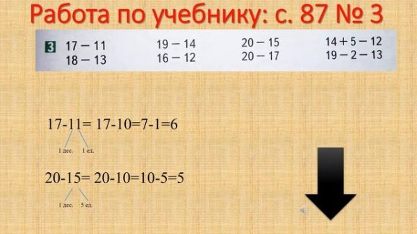Вычитание двузначных чисел.УМК Перспектива. 1 класс