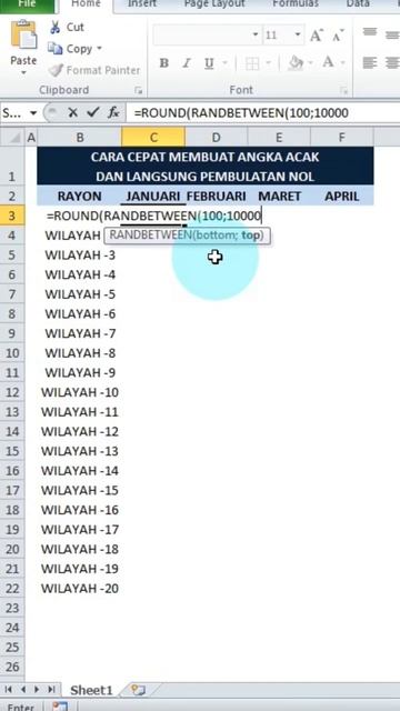 cara cepat membuat angka acak di excel langsung pembulatan nol смотреть онлайн