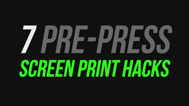 7 screen printing hacks смотреть онлайн