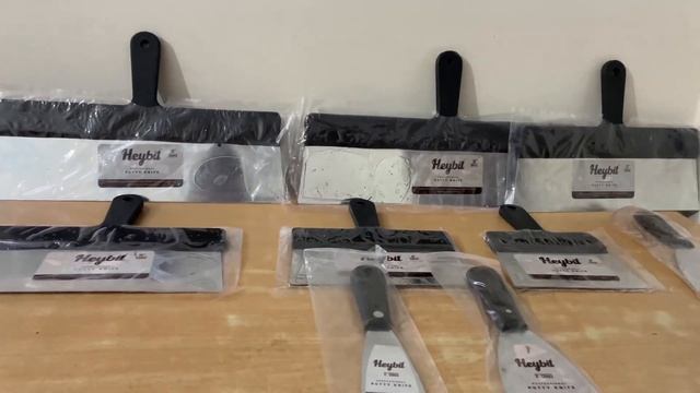 Heybit Flexible putty knife | putty blade unboxing | putty steel blade| wall painting tools | tools смотреть онлайн