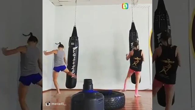 Женский тайский бокс. Ратманская Мария и Король Арина. Спортивный клуб "Black Horse" смотреть онлайн
