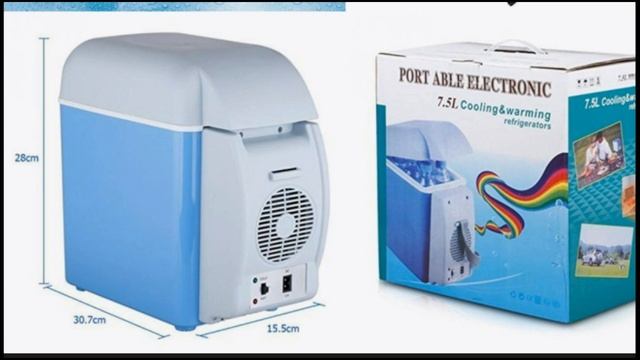Portable Mini Car Refrigerator | Cooler and Warmer | Product Review смотреть онлайн