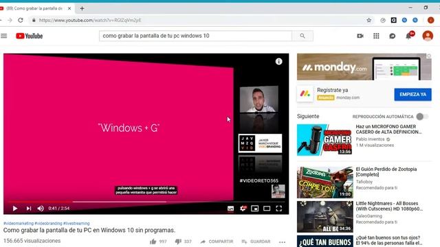 89 Como grabar la pantalla de tu PC en Windows 10 sin programas YouTube Google Chrome 28 02 20 смотреть онлайн