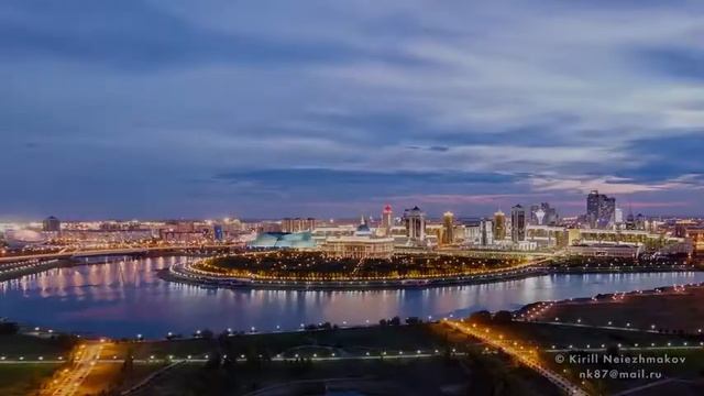 Astana, Kazakhstan  Timelapse Hyperlapse  Астана, Казахстан