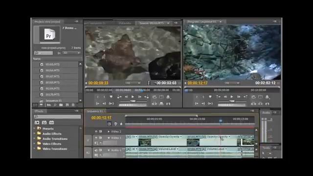 Adobe Premiere Урок 11 Редактирование последовательности клипов на таймлайне Хитрости смотреть онлайн