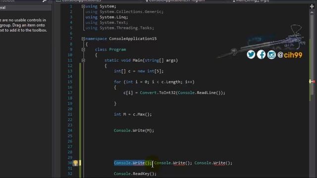 C# Tutorial For Beginners | C Sharp programming language | سي شارب | Visual Studio #18.5