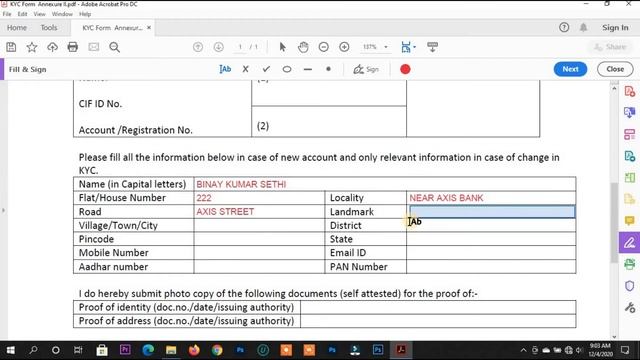 HOW TO||Fill KYC form of Post office saving account||POSB ka KYC form kaise bhare!!! смотреть онлайн