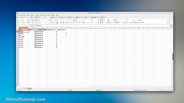 Remove Duplicates in LibreOffice Calc Method 1 смотреть онлайн