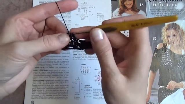 Ажурный узор крючком смотреть онлайн