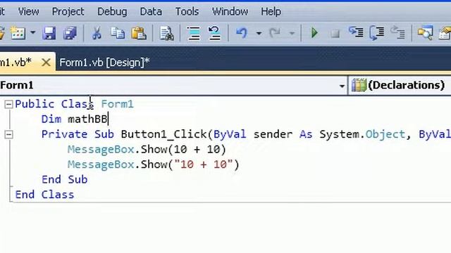 Visual Basic Урок 5 - математически операции смотреть онлайн