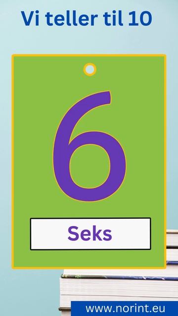 Learning Norwegian - Learn numbers 1-10 | Vi lærer å telle til ti på norsk. смотреть онлайн