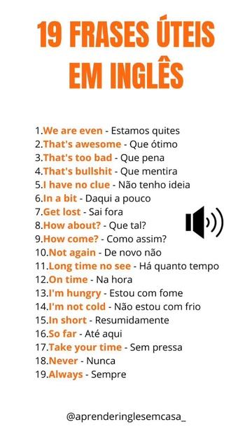 19 FRASES ÚTEIS EM INGLÊS смотреть онлайн