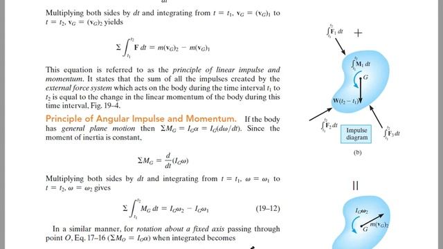 Hibbeler Ch 19 Impulse and Momentum of Rigid Bodies смотреть онлайн