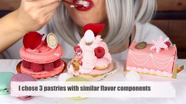 ASMR Eating Macarons, Meringues, Pastries from Laduree *No Talking Mukbang смотреть онлайн