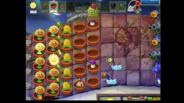 ПВЗ БРУТАЛ ЭКС, но все зомби - ВАРИАЦИИ! (ночная крыша) [Plant's VS Zombies Brutal Ex Mode] Pt1