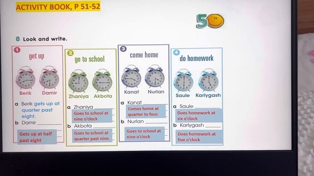 Smiles 3.Unit 5. My day.p 72-73; activity book p 51-52 with keys #ағылшын3сынып#smiles3#smiles4 смотреть онлайн