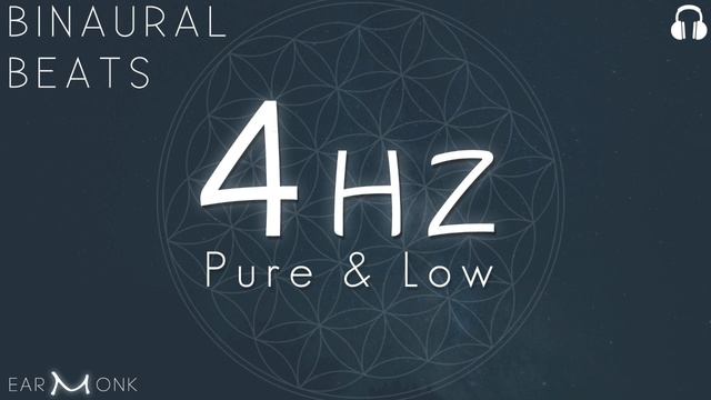 4Hz Theta | 🎧 Pure Binaural Beats | 432Hz Based | Low Frequency