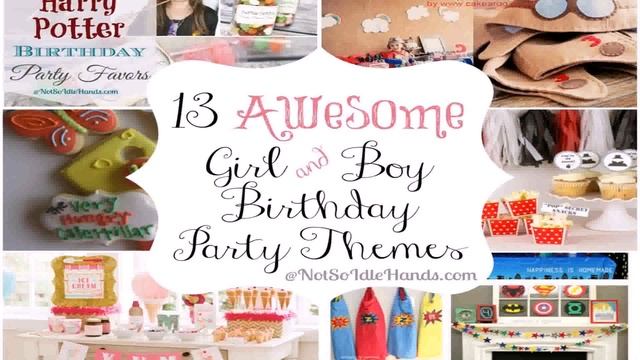 Birthday Party Themes For Boy And Girl смотреть онлайн