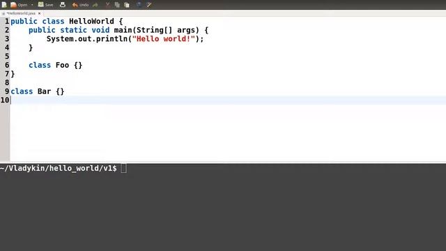Базовый курс Java - #4 урок. Пишем Hello World смотреть онлайн