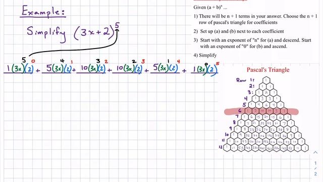 Binomial Expansion Theorem (without Combinations) смотреть онлайн