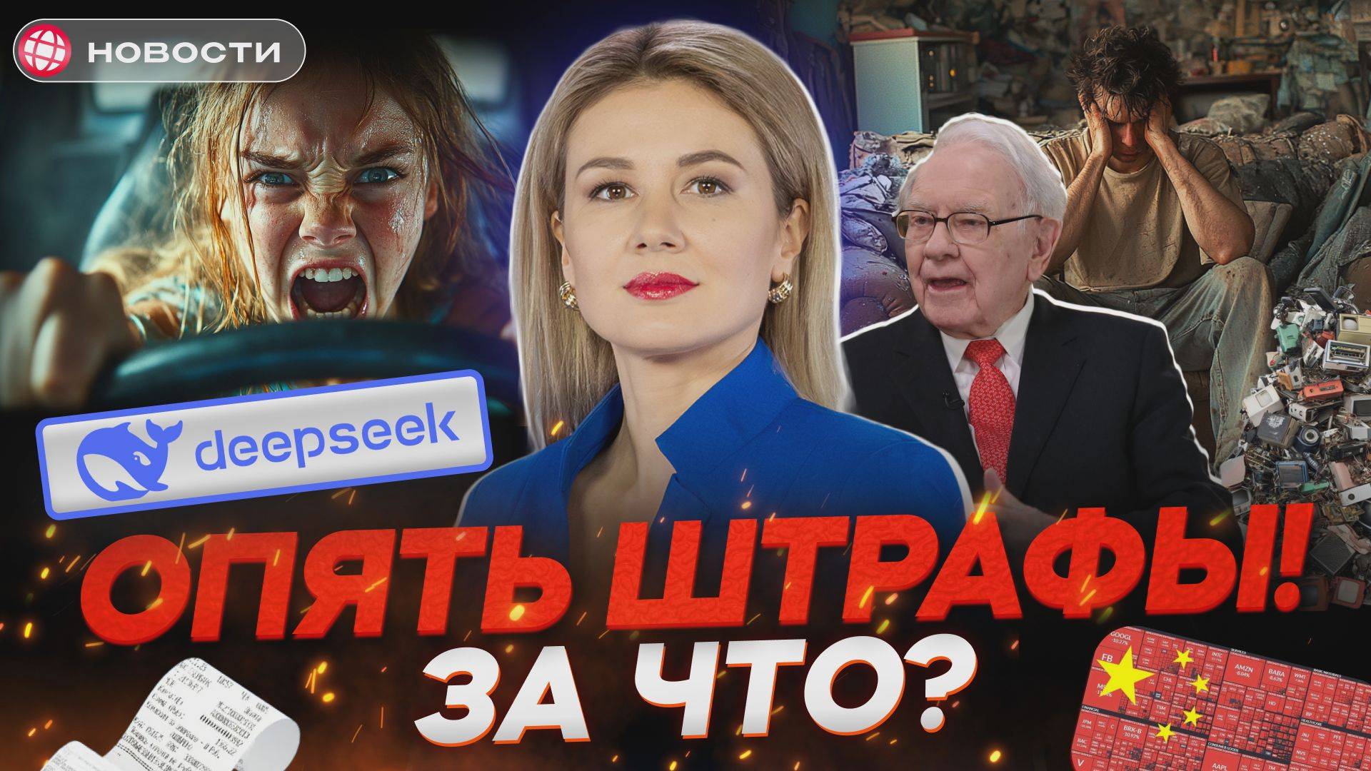 ШТРАФЫ ВЗЛЕТЯТ. За что начнут ЖЕСТКО наказывать? Кто ДОПЛАТИТ за машину? Прорыв DeepSeek. Новости смотреть онлайн