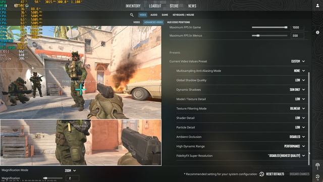 Counter-strike 2 1080p Low 9800X3D 5.8 GHz смотреть онлайн