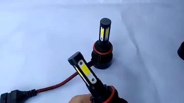 4 sides car led headlight bulb,black housing,12V/24V DC смотреть онлайн