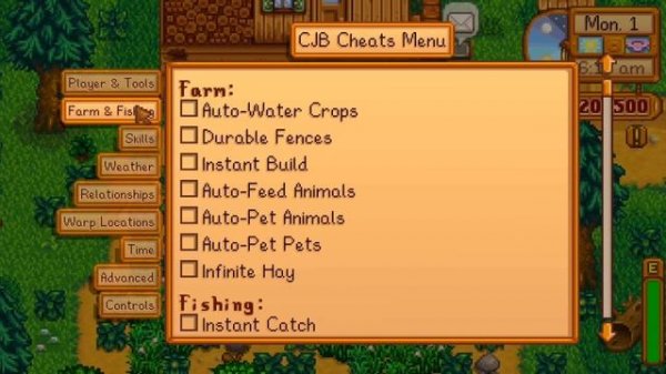 cheat menu stardew valley pc