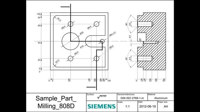 SINUMERIK 808D Tutorial Milling Part 1 - Introduction смотреть онлайн