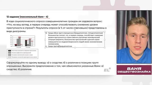 КАК СДАТЬ ОГЭ В 2К24 ПО ОБЩЕСТВУ НА 4 ЗА 40 МИНУТ | Ваня Обществознайка EL смотреть онлайн
