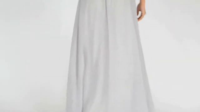 VERY LONG DRESS EVENING - EVA & LOLA DRESS - GREY 7909-9 смотреть онлайн