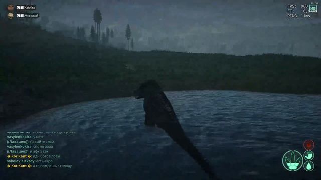 The Isle Ютарапторы напали на тираннозавра.