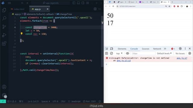 Анимация отсчета на JavaScript. Пишем универсальный плагин - прямой и обратный отсчет, setInterval смотреть онлайн