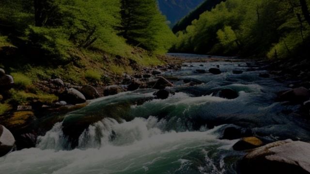 Река _ Горы _ Звуки природы _ Пение птиц смотреть онлайн