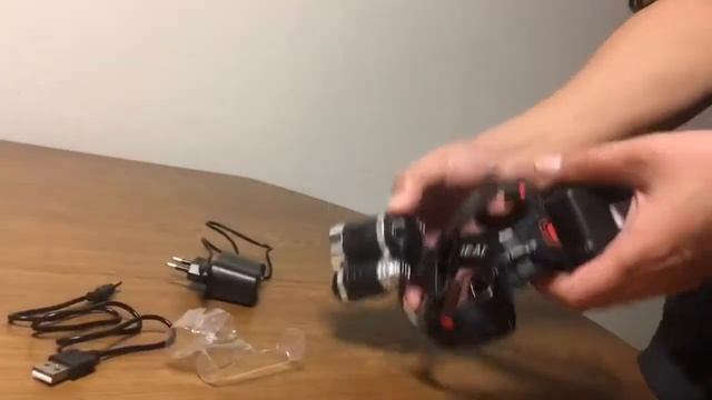 9000LM T6 LED Rechargeable Headlamp Headlight Demonstration смотреть онлайн