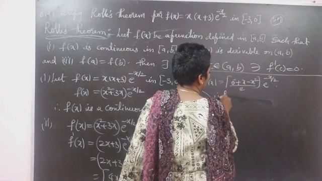 Verifying Rolle's theorem of function f(x)=x(x+3)e^-x/2 in (-3,0) Problem in Mean Value Theorem. смотреть онлайн