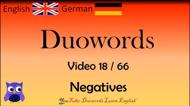 18 Dative Negatives (Dativ Negatives) Deutsch - Englisch Wörter / Duolingo German смотреть онлайн