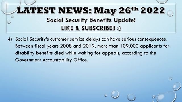 NEW Social Security Update! | BIG Changes Happening By SSA in 2022! (SSI, SSDI) смотреть онлайн