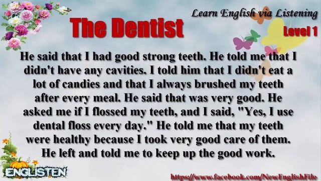 The Dentist Learn English via Listening Level 1 Unit 76 смотреть онлайн