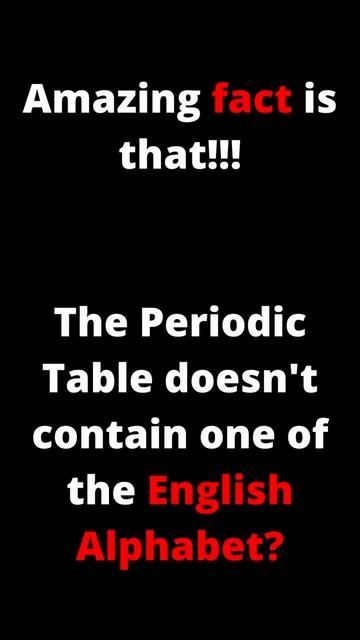 Did You Know ?  Interesting Facts About Periodic Table. #facttalksenglish