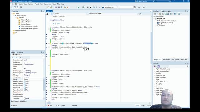 Урок на делфи 96. FindFirst Поиск файлов и папок. смотреть онлайн