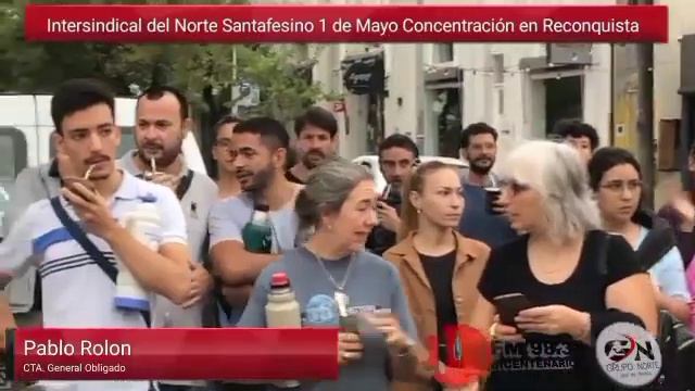 Intersindical del Norte 1 de Mayo Concentración en Reconquista. parte 1 смотреть онлайн