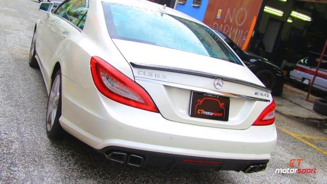 MERCEDES CLS W218 INSTALL CARBON FIBER SPOILER & DIFFUSER смотреть онлайн