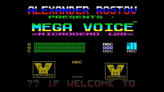 Mega Voice - Alex Rostov [#zx spectrum AY Music Demo] смотреть онлайн