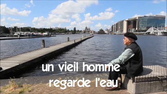 Французский язык для начинающих # Vocabulaire # un vieil homme regarde l'eau смотреть онлайн