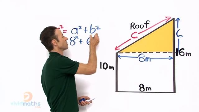 Find The Hypotenuse: Pythagoras' Theorem Problem - VividMath.com
