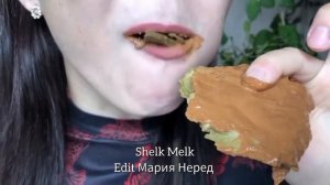 Глина Изумруд в пасте глины Нутелла @shelkmelk #asmr #clay asmr edit crunch