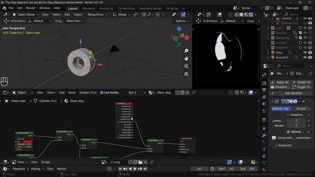 Creating 3D Glass Dispersion in Blender смотреть онлайн